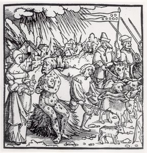La peste noire, 1348 - English School